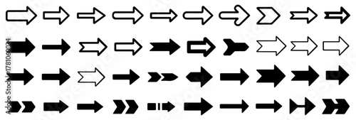 arrow cursor icon set collection