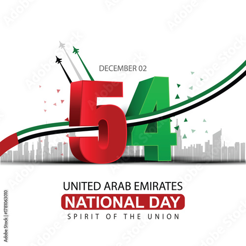 happy national day UAE.2nd  December background. abstract  vector illustration design