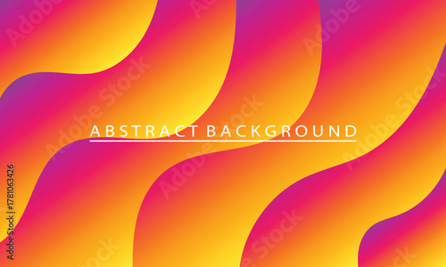 Vibrant Abstract Gradient Background with Dynamic Waves and Modern Design
