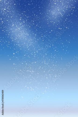 Night sky with glittering stars creating a gradient
