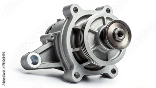 A worn out automotive water pump showing signs of use