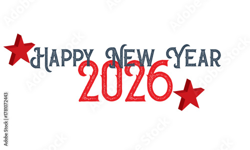 Happy new year banner 2026