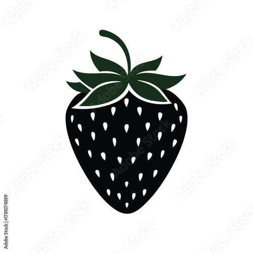 strawberry on white background