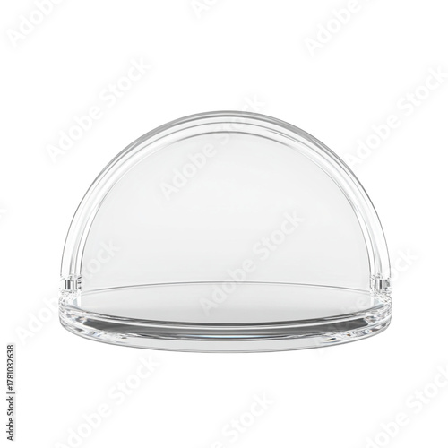 glass plate isolated on white