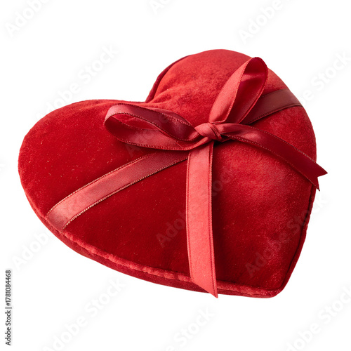 A heart shaped on isolated on a transparent background