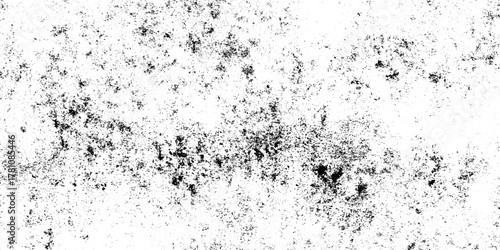 White, black dust overlay distress grungy grain, noise effect paint wall. small particles of debris and dust. crack and scratch dust paint concrete wall. subtle halftone grunge urban texture vector.