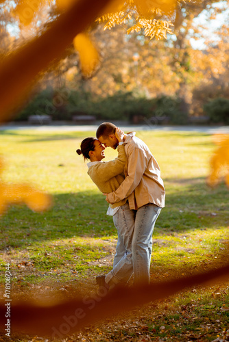 Couple enjoying a tender mo...