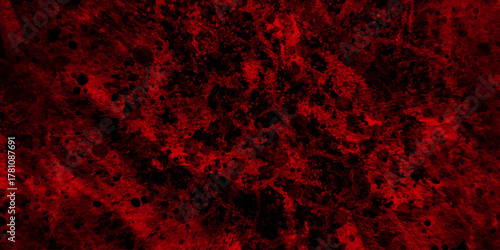 Abstract dark red grunge background with scratches and cracks wall. empty concrete dark wall background texture. red stucco wall background texture. red and black marble stone texture.