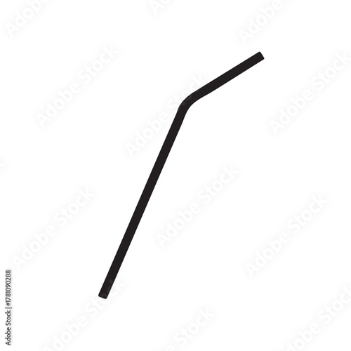 drinking straw vector art
