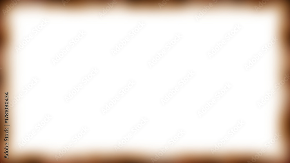 Obraz premium Modern RGB Split Frame Border | Digital Glitch Effect Template with Brown Gradient Background 