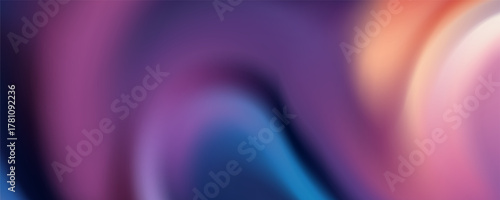 Dynamic gradient flow of turquoise, purple, and peach colors in an abstract wavy composition. Modern digital art background for futuristic or creative visuals.