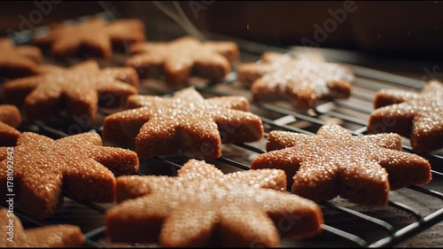 Spiced Cookies Cooling Rack Warm And