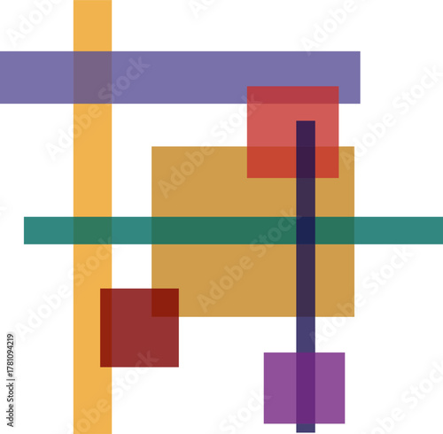 Colorful abstract square geometric pattern vector illustration for business concept design template and web decoration