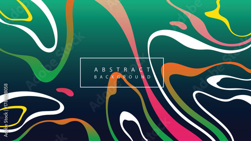 Abstract modern fluid colorful flow