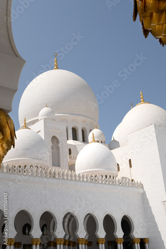 Portion of the domes Sheikh Zayed Mosque, Abu Dhabi