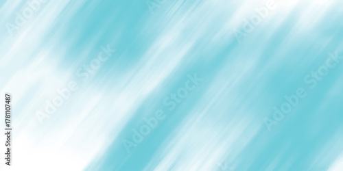 Soft Teal and White Abstract Diagonal Brush Strokes Background with Gentle Blending for Calm and Airy Designs