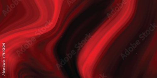 Swirling Red and Black Abstract Fluid Marble Texture Background for Dramatic Visuals vector illustration