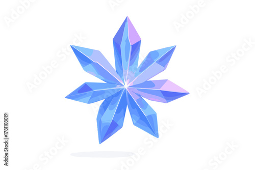 Crystal suspended cluster beams icon no icy clean warm beauty typography refracting