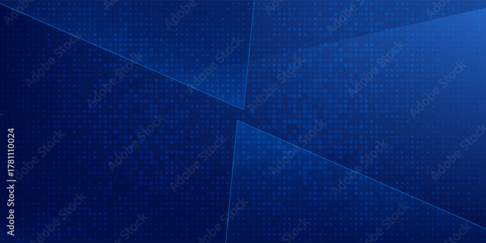 Obraz premium Abstract blue white dot pattern gradient texture technology background.vector future tegnology.