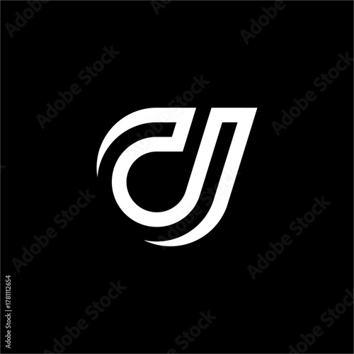 A dynamic, futuristic logo with the letter "d". This elegant design suggests velocity and progress, perfect for automotive, tech, or logistics companies.