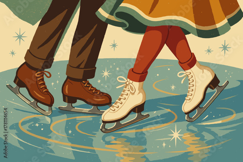 Punctuation skating golden characters no vector snow nostalgic icon marks sparkles ice