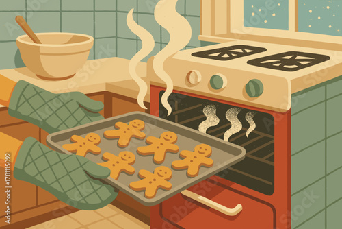 Emojis icon door amber negative cookies baking tray vector retro delight chinese