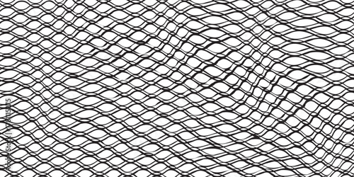 Mesh texture for fishing nets. Seamless pattern for sportswear or soccer goal, volleyball net, basketball hoop, hockey, athletics. Abstract net background for sports, eps10