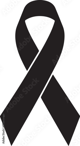 World aids day awareness symbol black ribbon for support and solidarity global health event