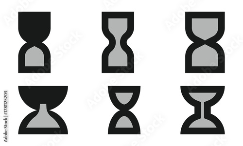 Temporary access hourglass icon vector time limit access period restricted