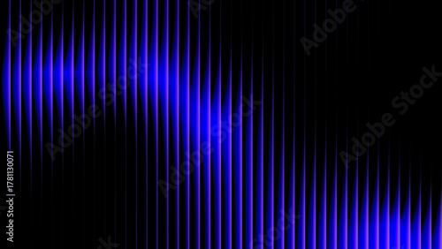 abstract black and electric blue vertical lines with diagonal wave background