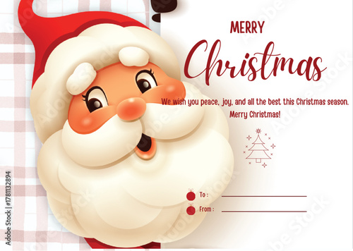 Cute Merry Christmas Card- Minimal Merry Christmas Card