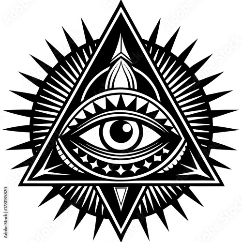 Sacred Third Eye Vector Art – Chakra, Meditation, and Mindfulness Design