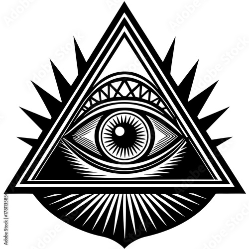Third Eye Vector Design – Spiritual Awakening and Intuition Icon
