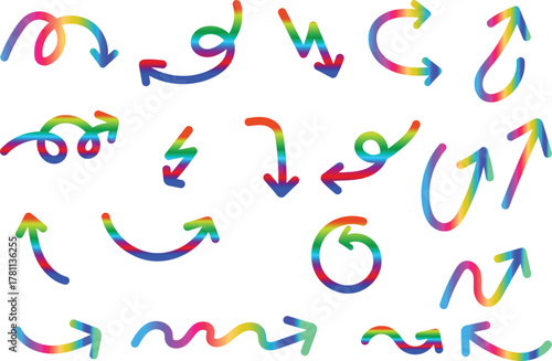 Arrow set vector illustration