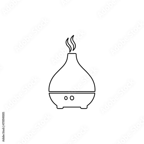 Aroma diffuser outline essential oil humidifier