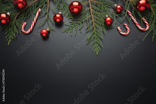 Black Christmas border
