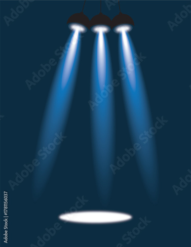 Spotlight background with editable file.