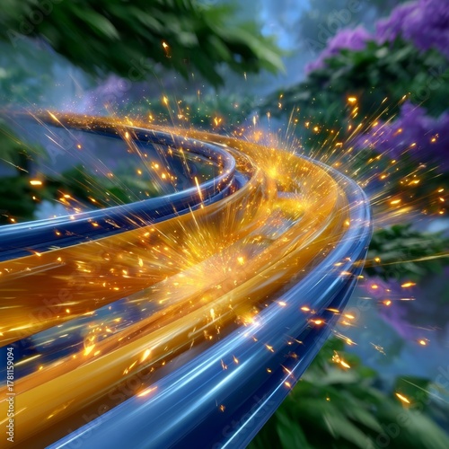 Full-Color thrill rush. Generative AI