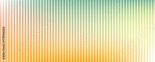 Bright vertical ribbed fractal glass texture with warm and cool tones blend in colorful gradient. Vibrant color flow of fire and ice perfect for futuristic or modern creative design. Vector background