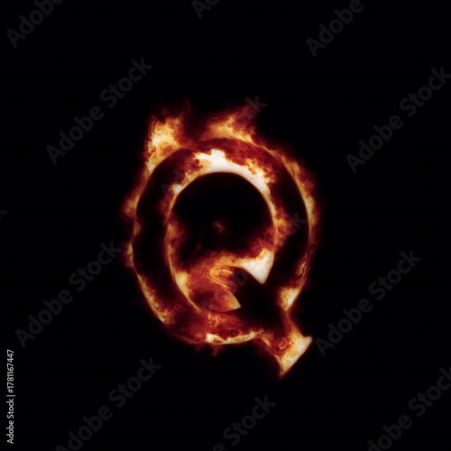 A creative pack of animated fire letters, numbers, and punctuation with burning effects, glowing energy, and seamless motion graphics for titles, intros, and visual design projects.