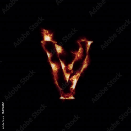 A creative pack of animated fire letters, numbers, and punctuation with burning effects, glowing energy, and seamless motion graphics for titles, intros, and visual design projects.