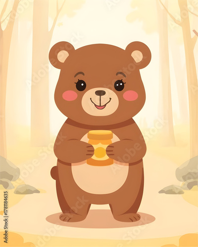 Cute cartoon bear 