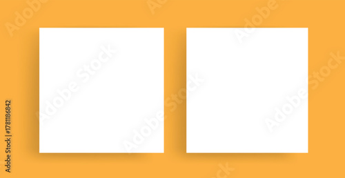 social poster mockup design two page 