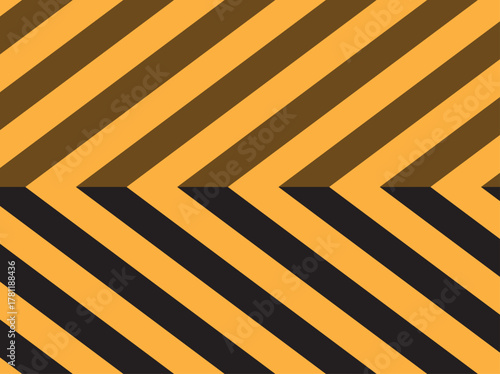 Background yellow black stripes, industrial sign safety stripe warning, vector background warn caution construction-06