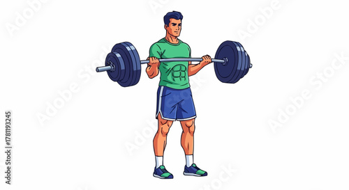 A man lifting weights