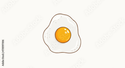 sunny side up egg illustration