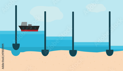 Shipping lock ( maritime lock).