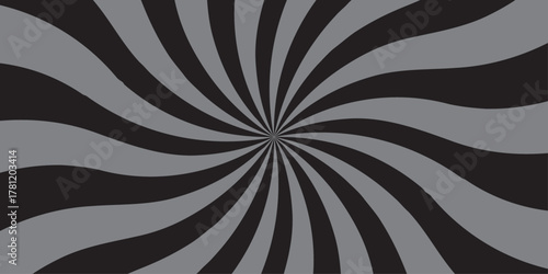 Sunburst Modern retro vintage sunrise sunbeam element spiral striped. Spiral starburst and striped pattern abstract geometric retro sunrays line wavy texture.	