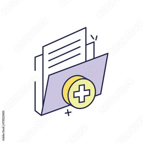 Medical Document vector icon