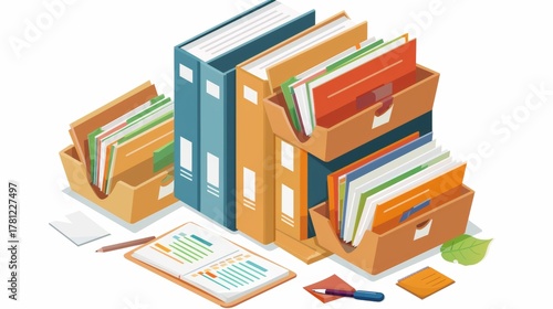 Comprehensive document management system interface for efficient erp and digital workflow management